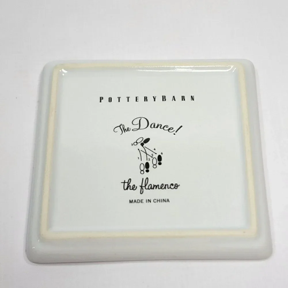 4 Pottery Barn Ceramic Coasters‎ 